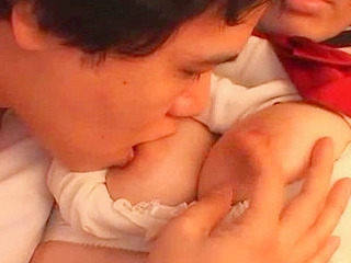 Slutty Japanase student demands nipple-flicking teacher give her pussy a good fuck